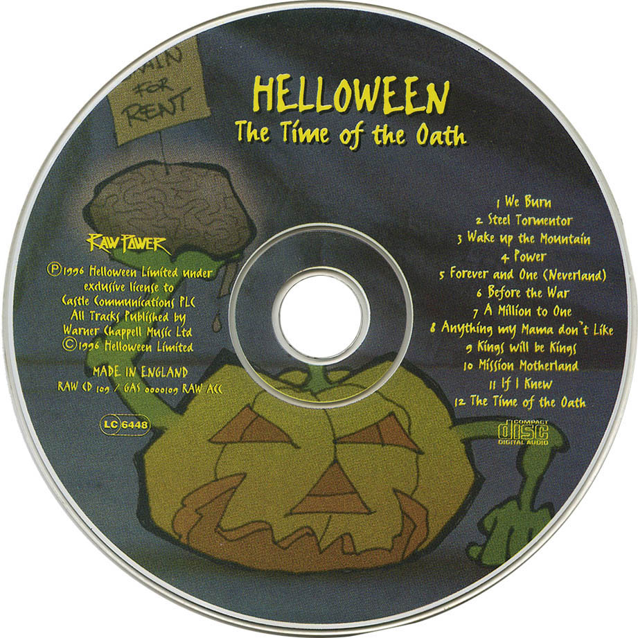 Cartula Cd de Helloween - The Time Of The Oath