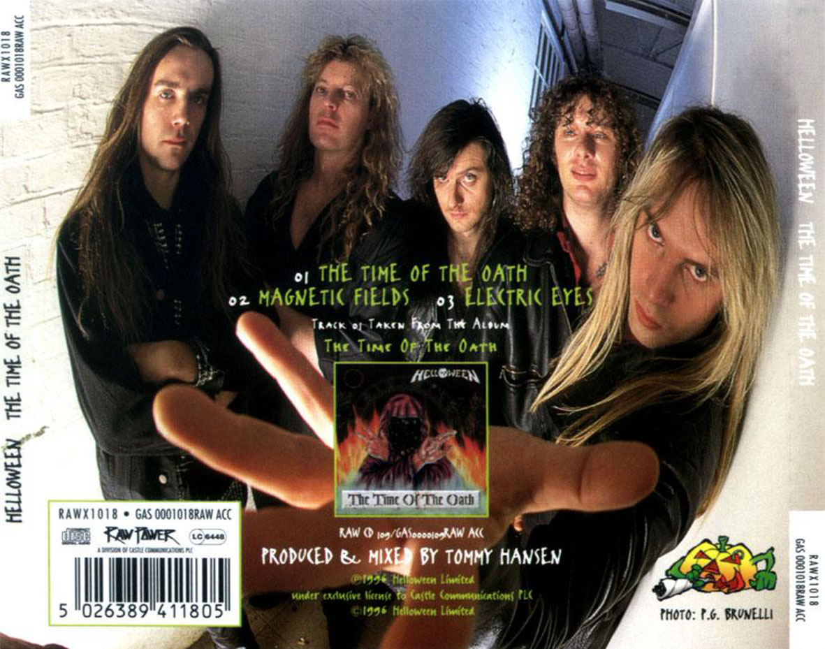 Cartula Trasera de Helloween - The Time Of The Oath (Cd Single)