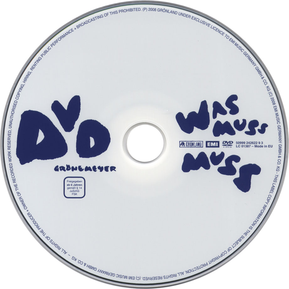 Cartula Dvd de Herbert Grnemeyer - Was Muss Muss