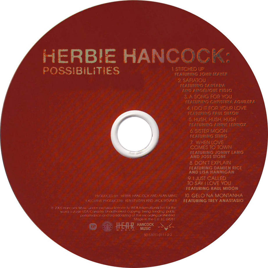Cartula Cd de Herbie Hancock - Possibilities