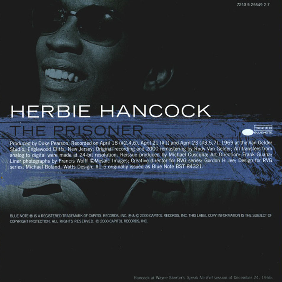 Cartula Interior Frontal de Herbie Hancock - The Prisioner (1999)