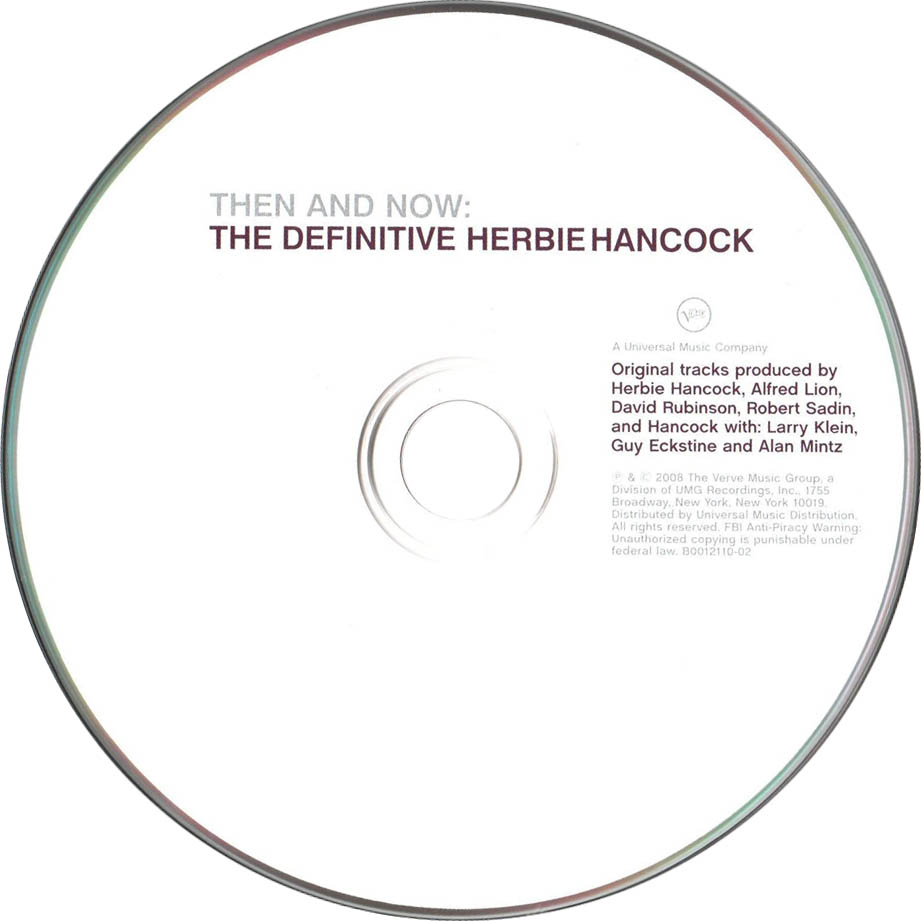 Cartula Cd de Herbie Hancock - Then And Now: The Definitive Herbie Hancock