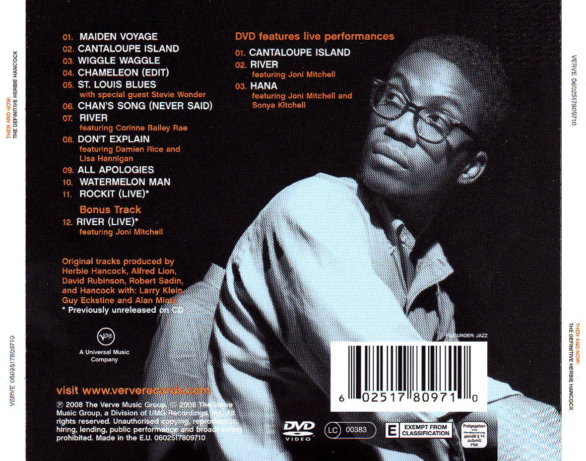 Cartula Trasera de Herbie Hancock - Then And Now: The Definitive Herbie Hancock (Deluxe Edition)