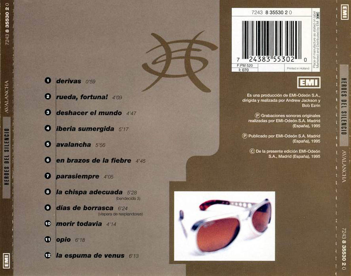 Héroes Del Silencio – Avalancha (2025 Reissue) New Vinyl LP, Spain Import, 33RPM