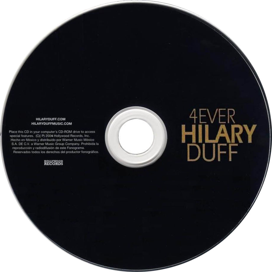 Cartula Cd de Hilary Duff - 4ever Hilary Duff