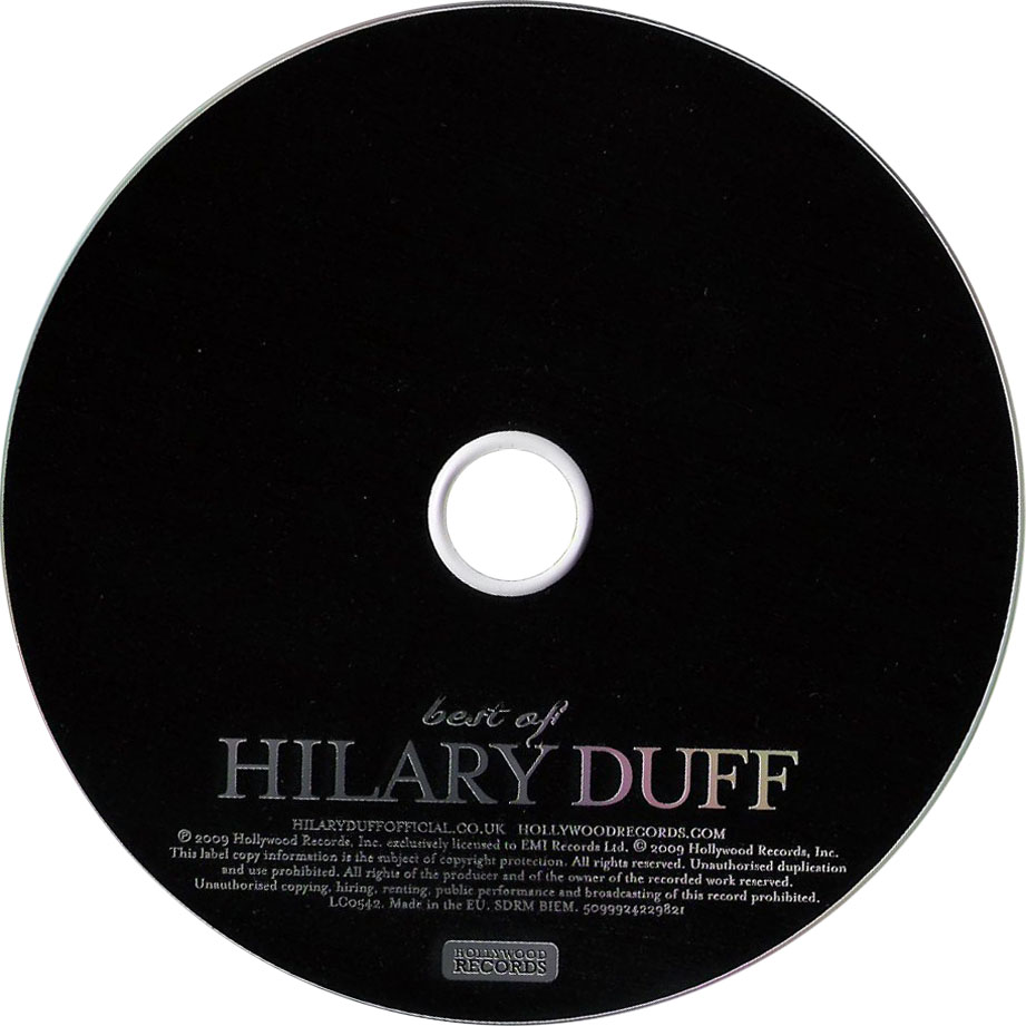Cartula Cd de Hilary Duff - Best Of Hilary Duff (Edicion Europa)