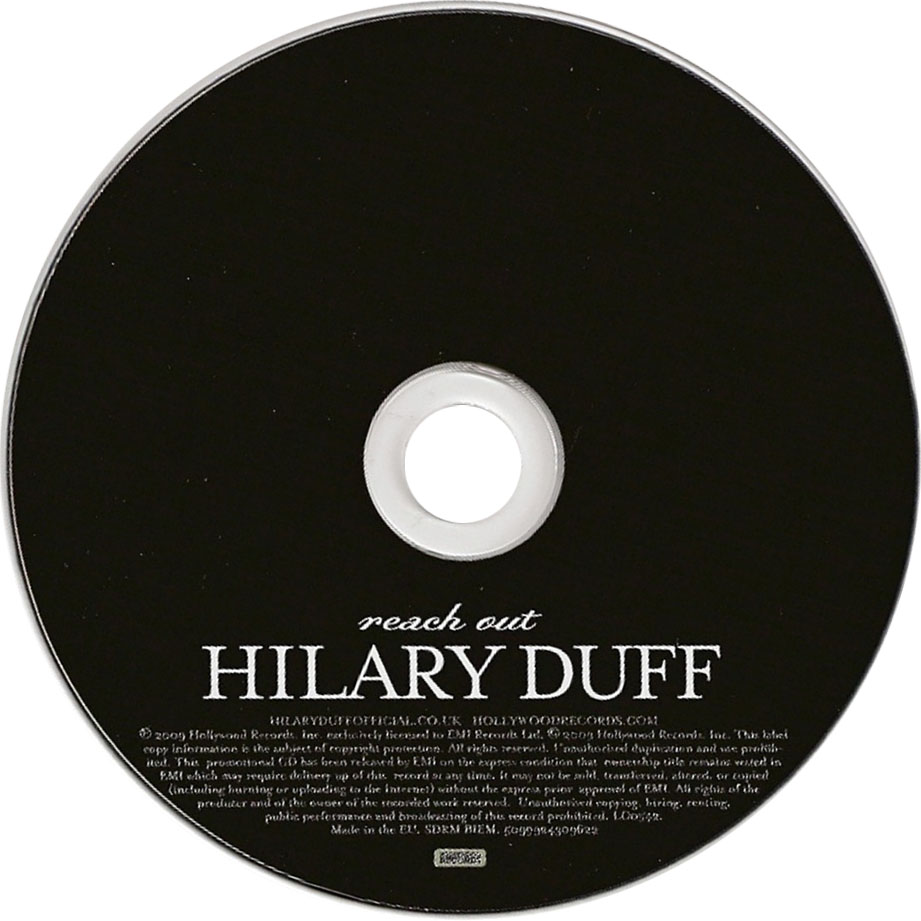 Cartula Cd de Hilary Duff - Reach Out (Cd Single)