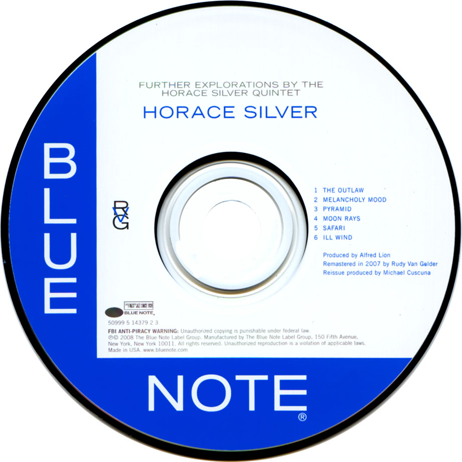 Cartula Cd de Horace Silver - Further Explorations