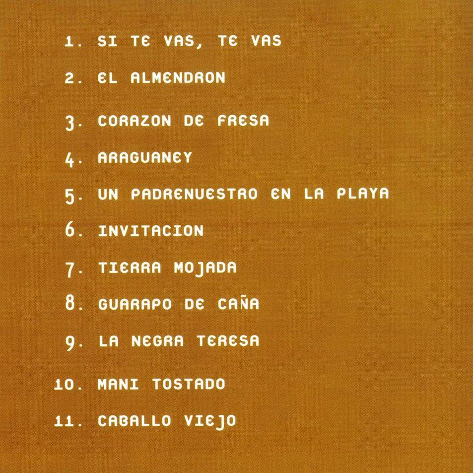Cartula Interior Frontal de Hugo Blanco - Bailables No. 11