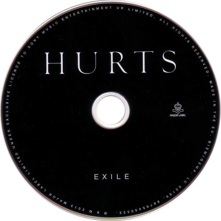 Cartula Cd de Hurts - Exile