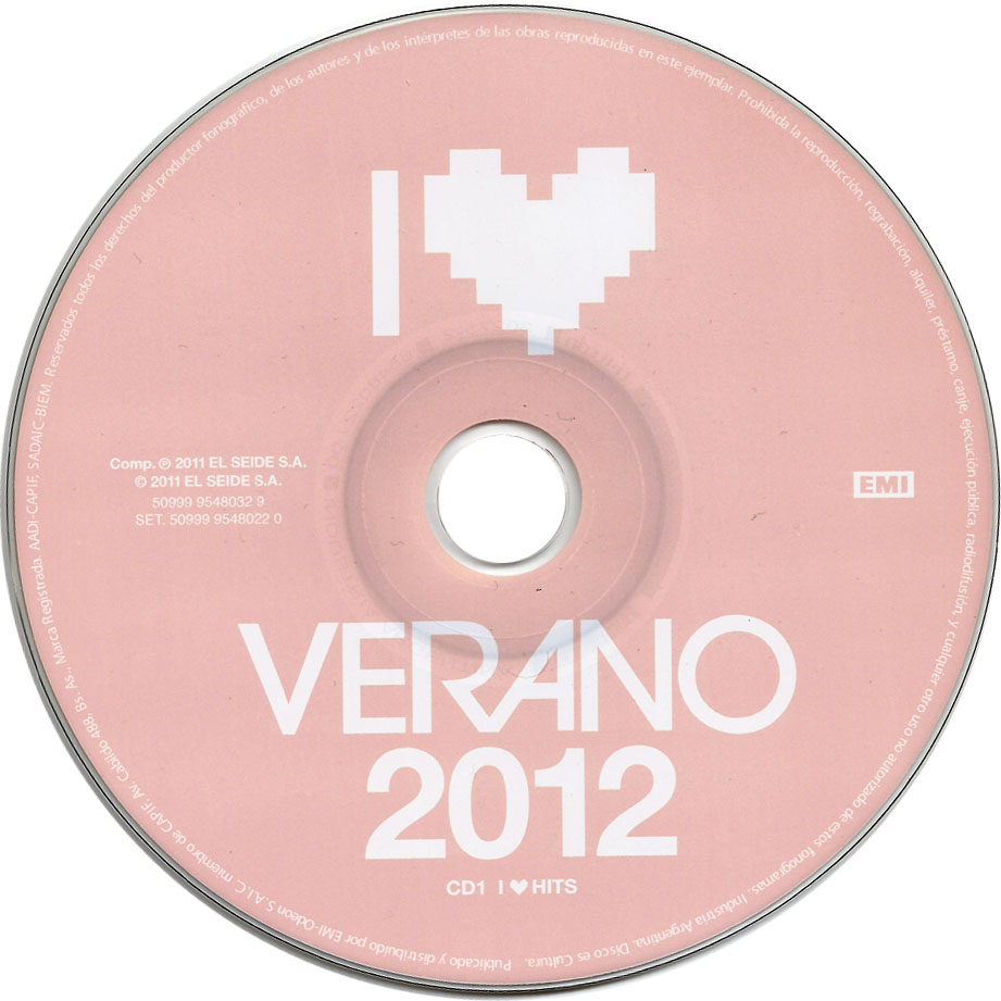 Cartula Cd1 de I Love Verano 2012