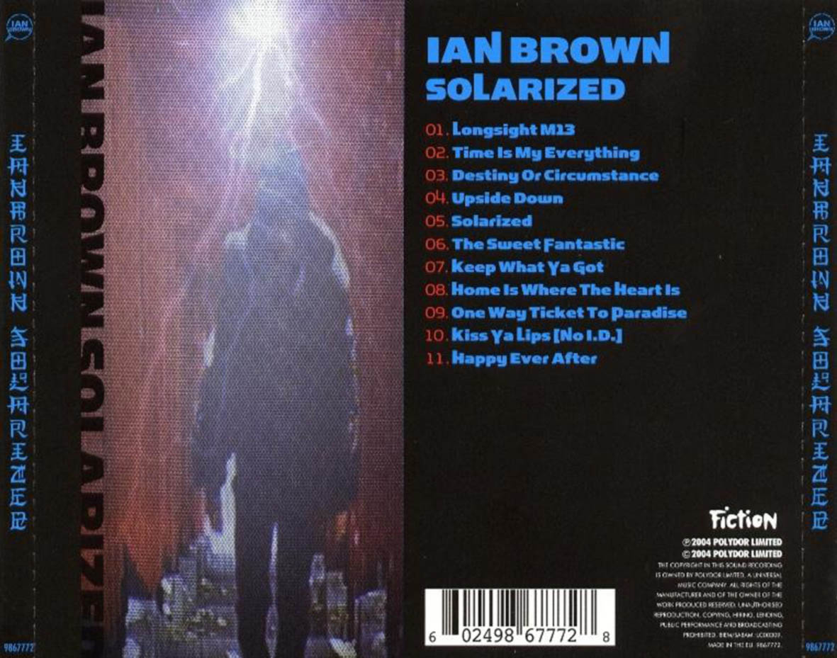 Cartula Trasera de Ian Brown - Solarized