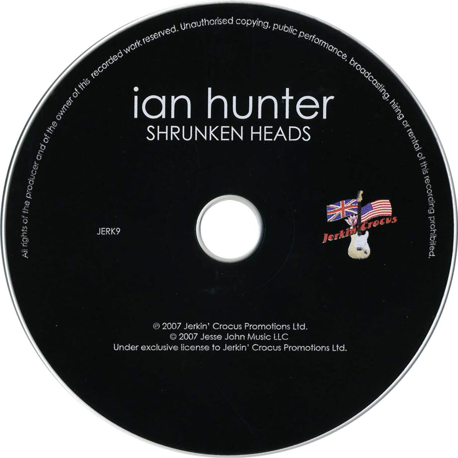 Cartula Cd de Ian Hunter - Shrunken Heads