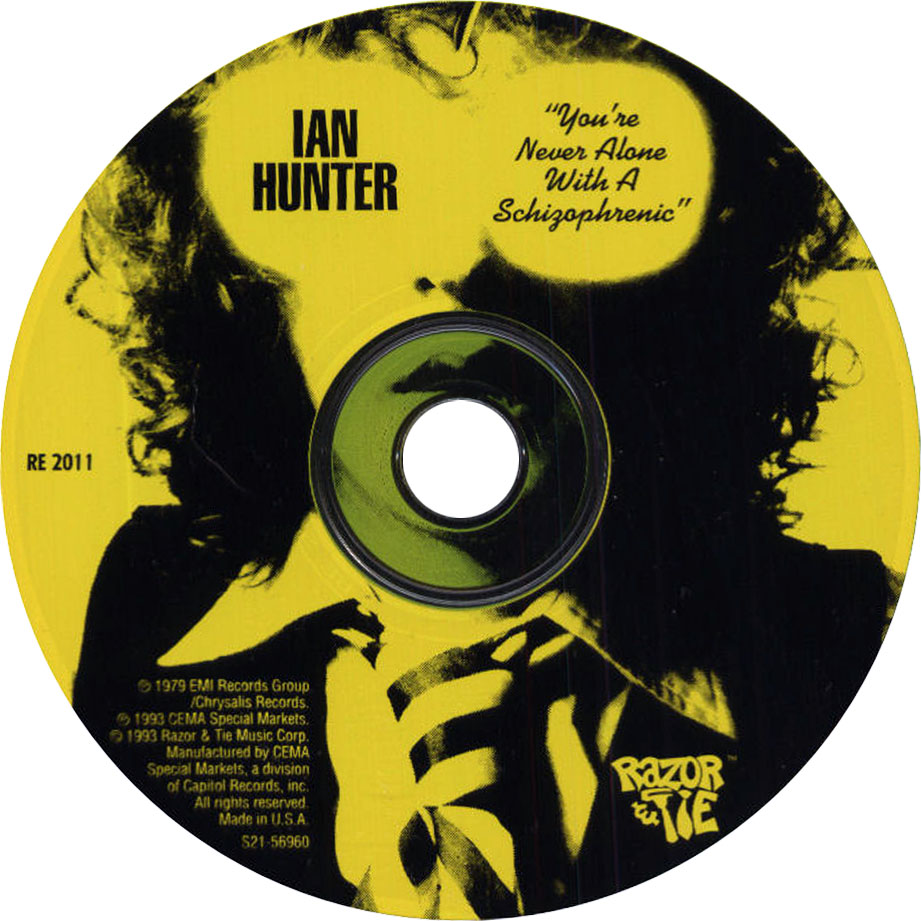 Cartula Cd de Ian Hunter - You're Never Alone With A Schizophrenic