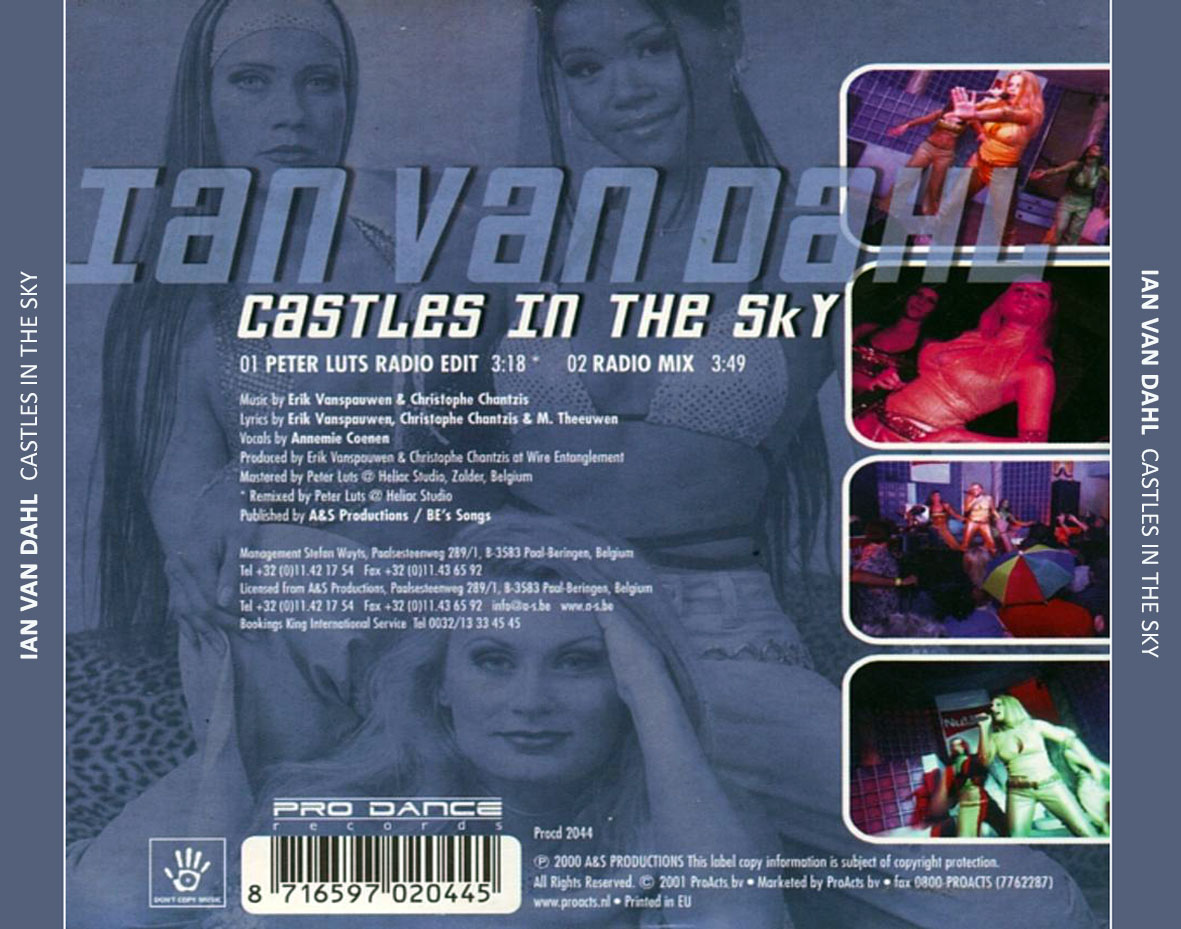 Cartula Trasera de Ian Van Dahl - Castles In The Sky (Cd Single) (Paises Bajos)