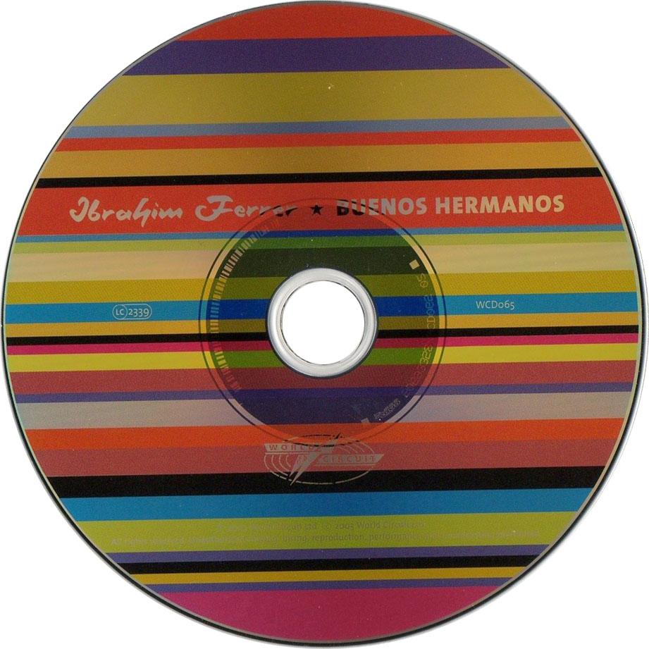 Cartula Cd de Ibrahim Ferrer - Buenos Hermanos