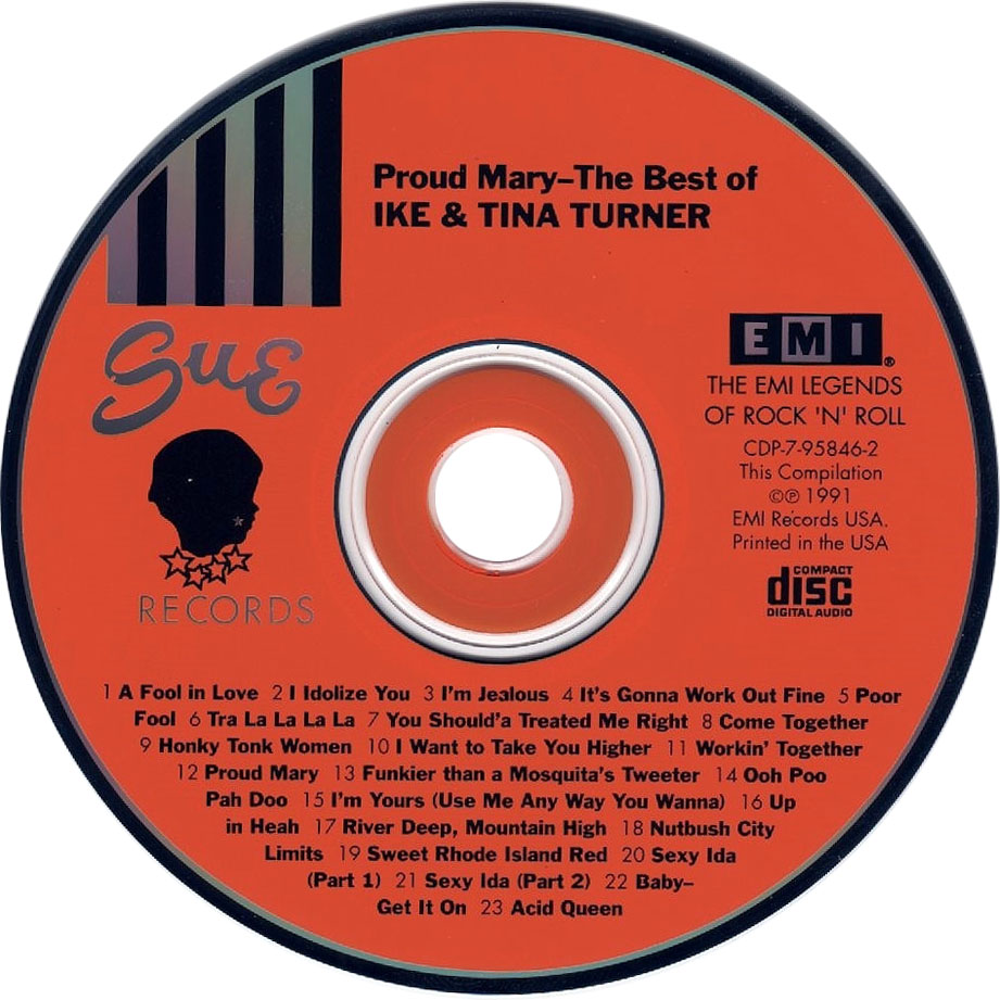 Cartula Cd de Ike & Tina Turner - Proud Mary - The Best Of Ike & Tina Turner