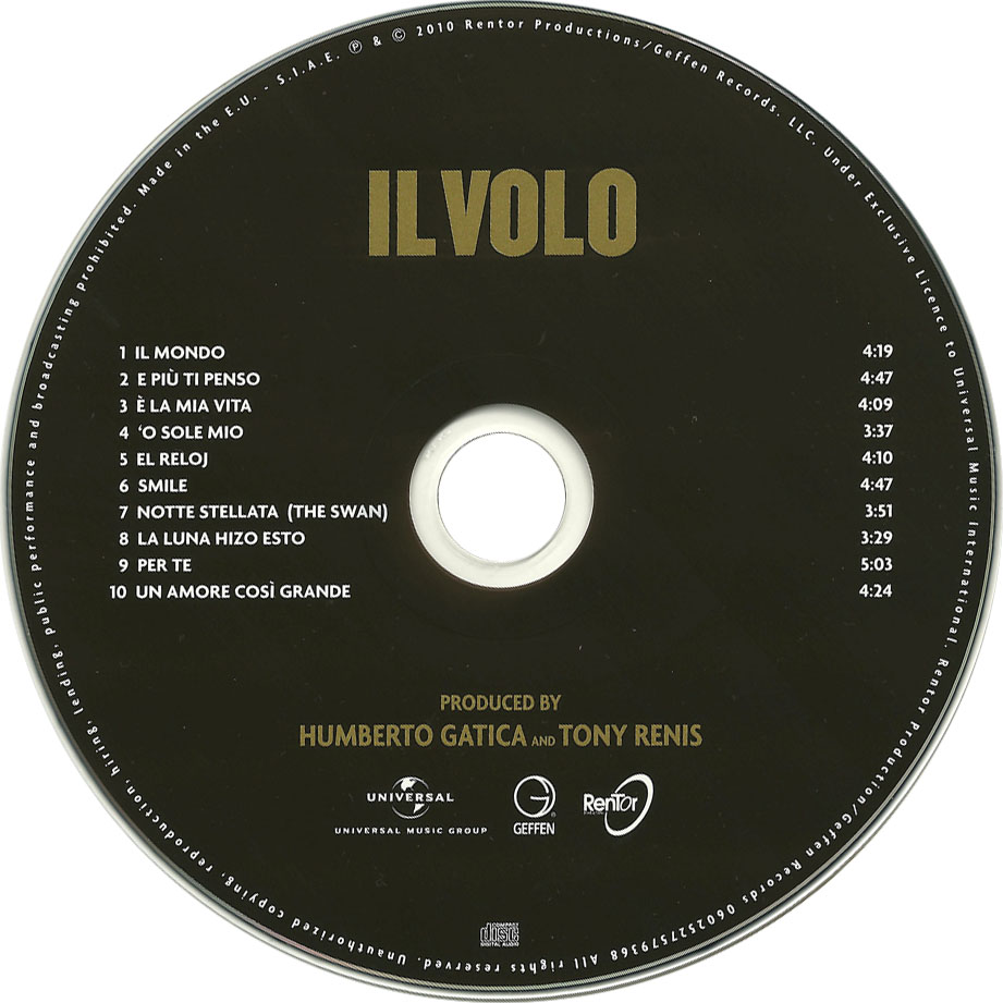 Cartula Cd de Il Volo - Il Volo (Italian Version)