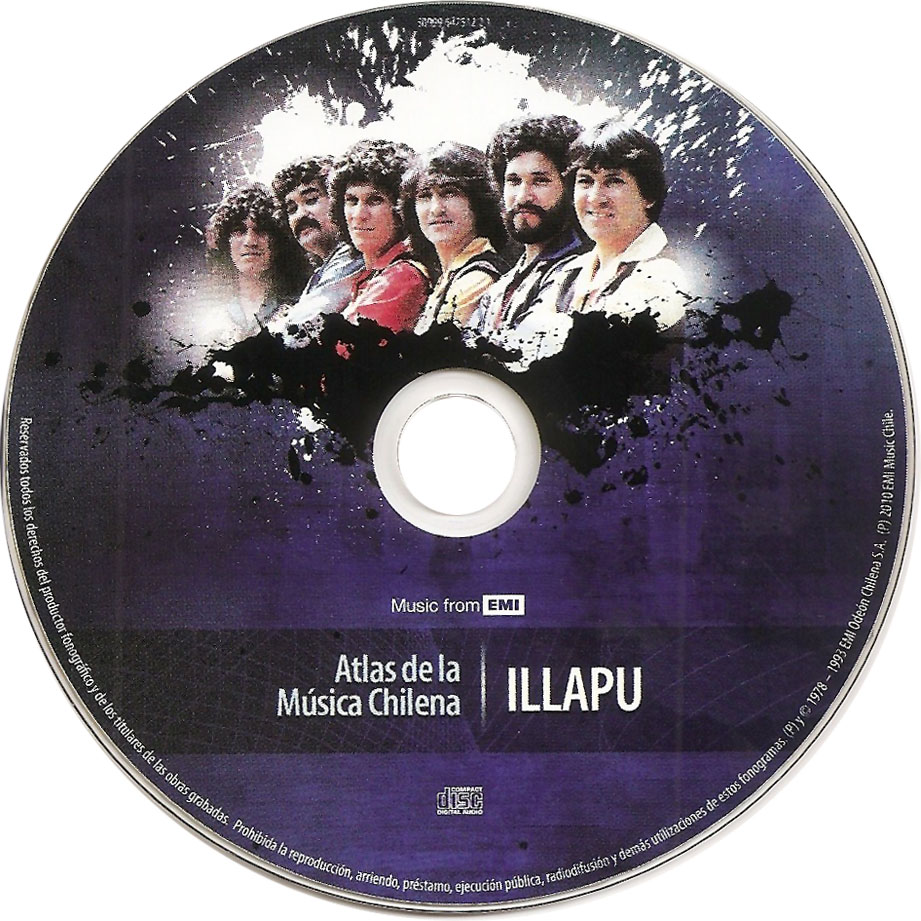 Cartula Cd de Illapu - Atlas De La Musica Chilena