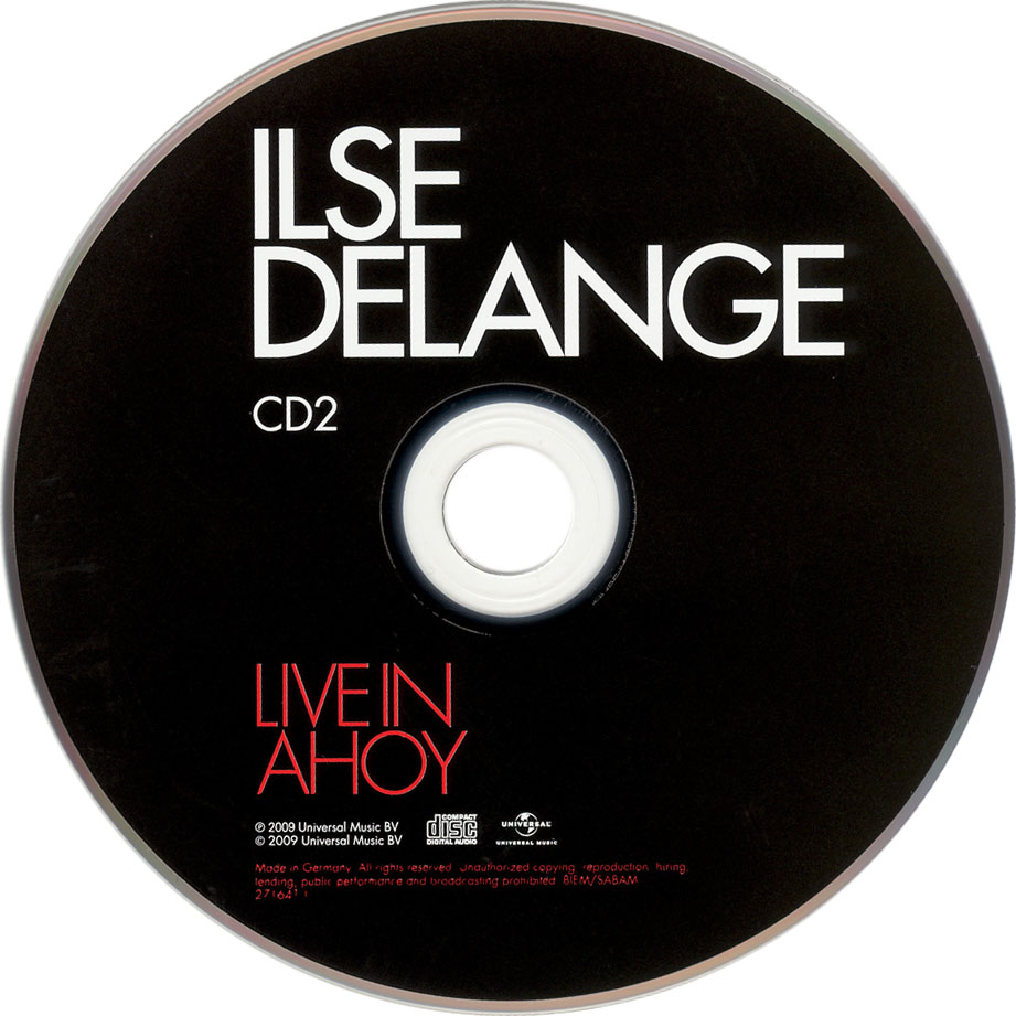 Cartula Cd2 de Ilse Delange - Live In Ahoy (Deluxe Edition)