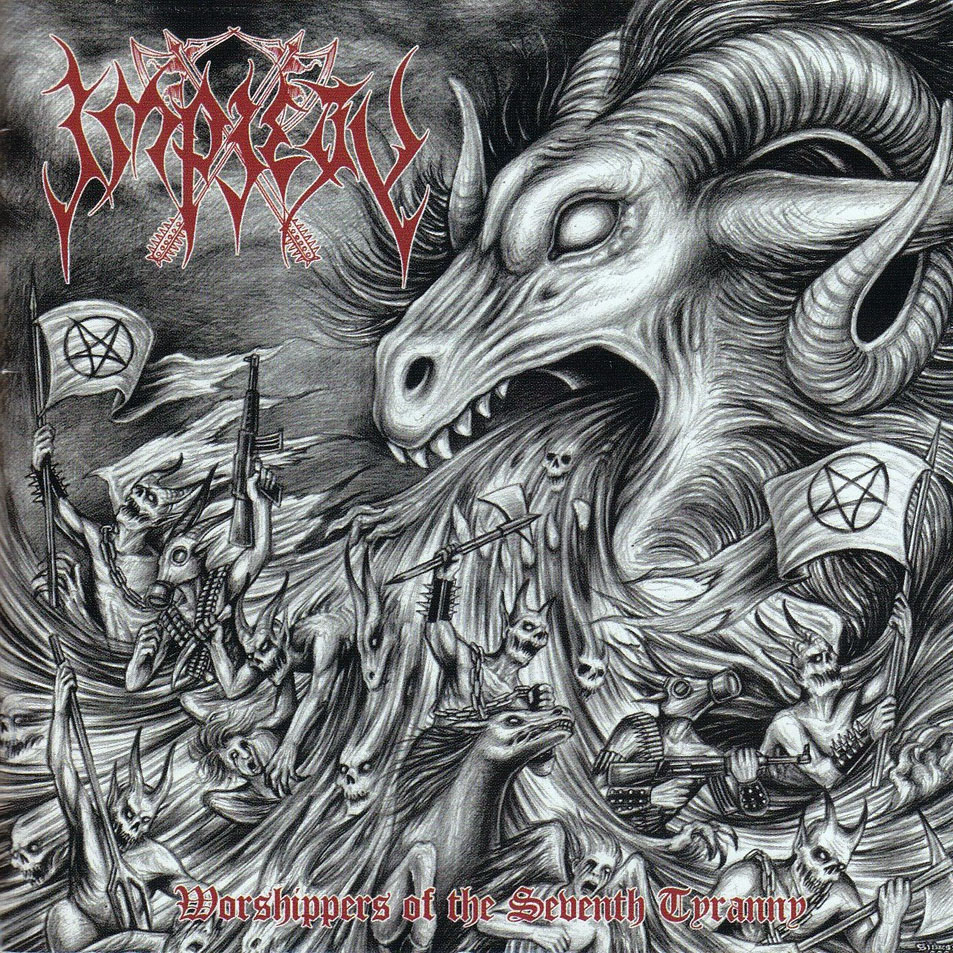 Cartula Frontal de Impiety - Worshippers Of The Seventh Tyranny