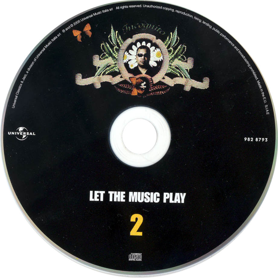 Cartula Cd2 de Incognito - Let The Music Play