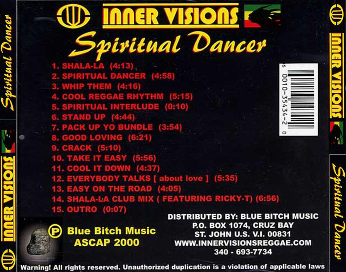 Cartula Trasera de Inner Visions - Spiritual Dancer