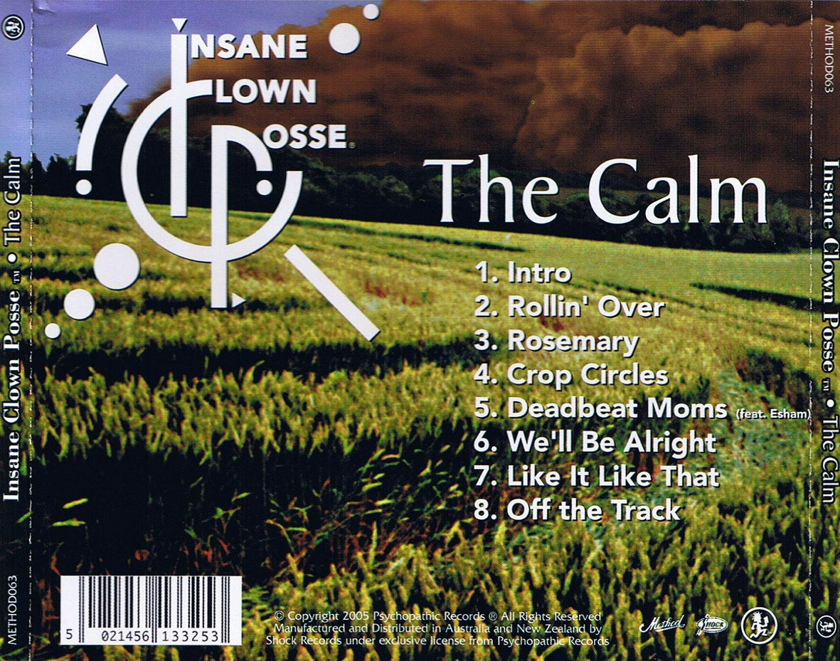 Cartula Trasera de Insane Clown Posse - The Calm