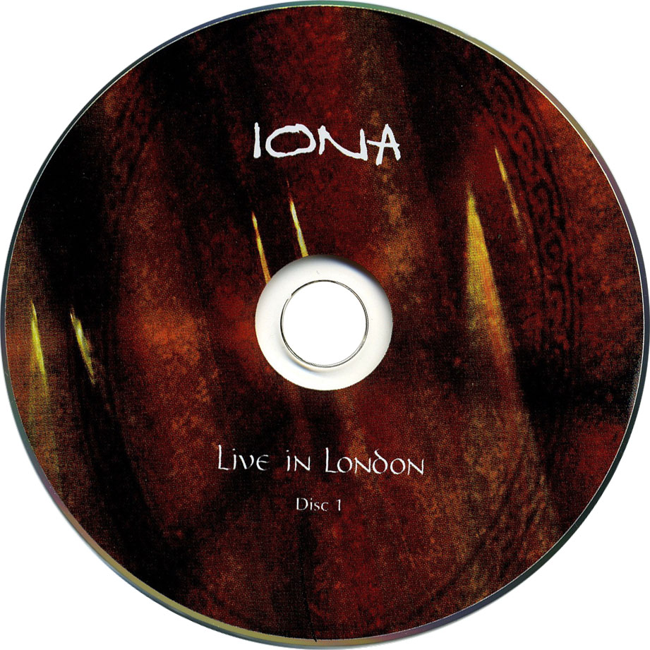 Cartula Cd1 de Iona - Live In London
