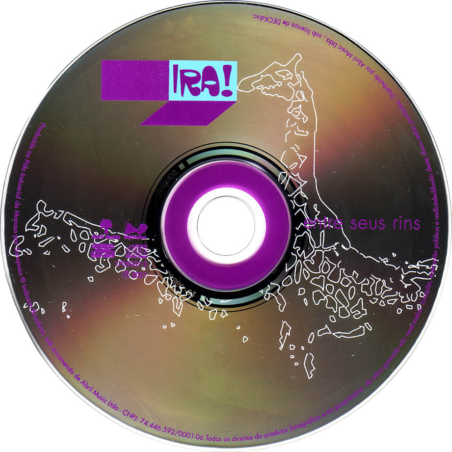 Cartula Cd de Ira! - Entre Seus Rins