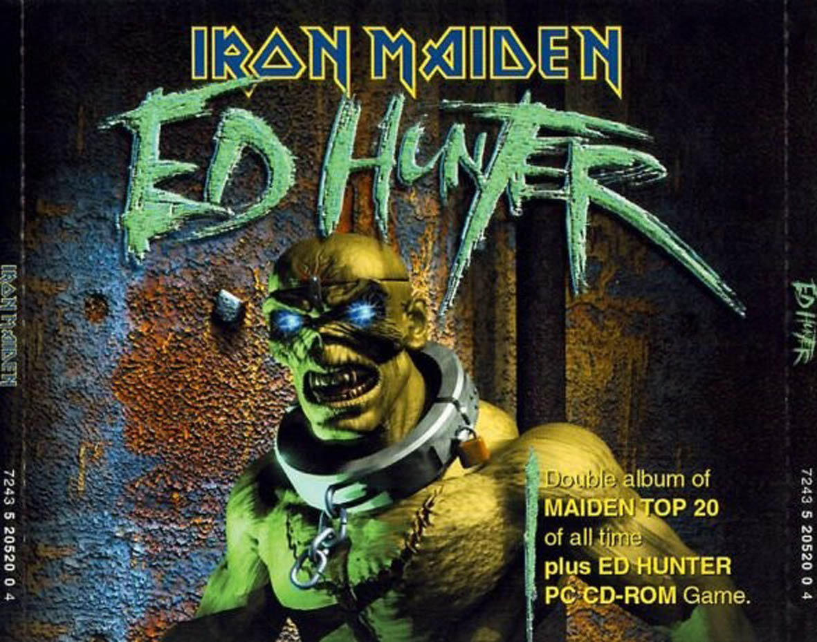 Cartula Trasera de Iron Maiden - Ed Hunter