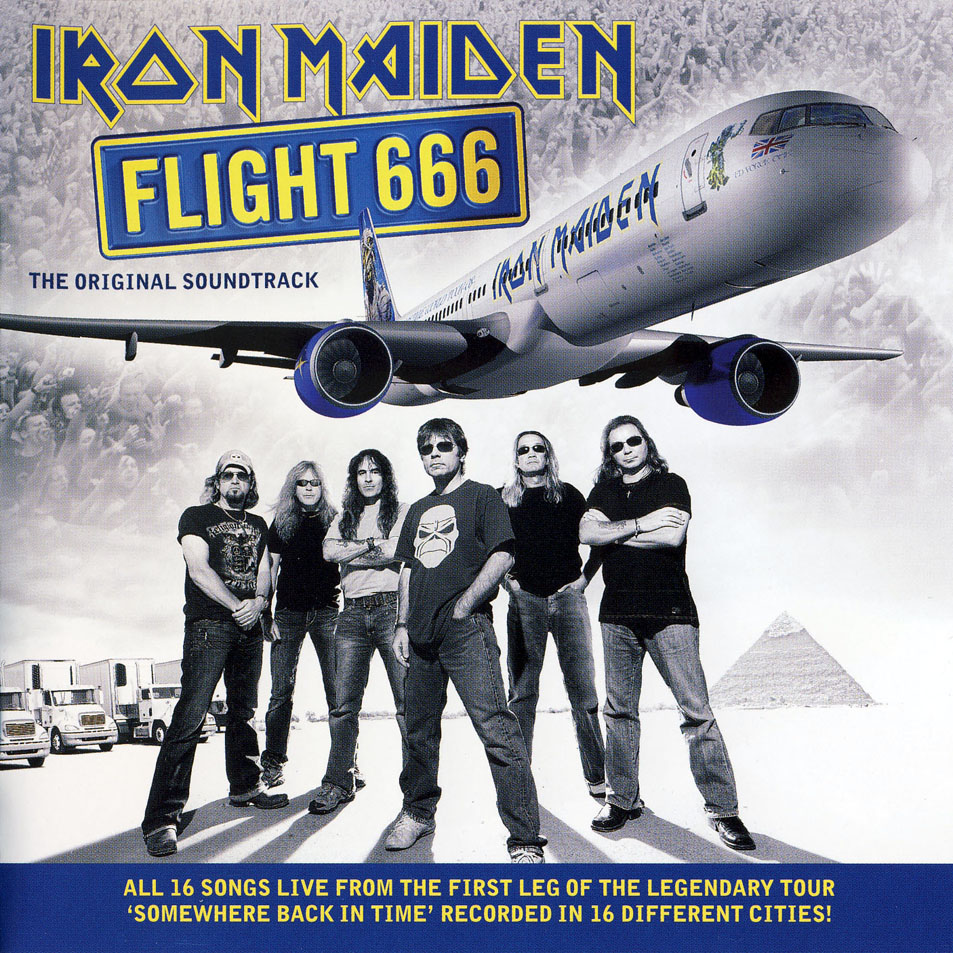 Cartula Frontal de Iron Maiden - Flight 666