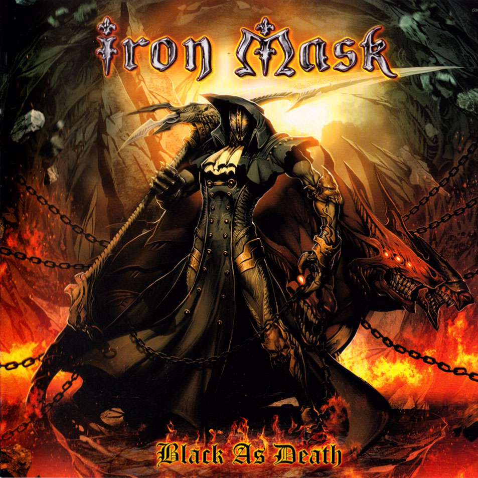 Cartula Frontal de Iron Mask - Black As Death