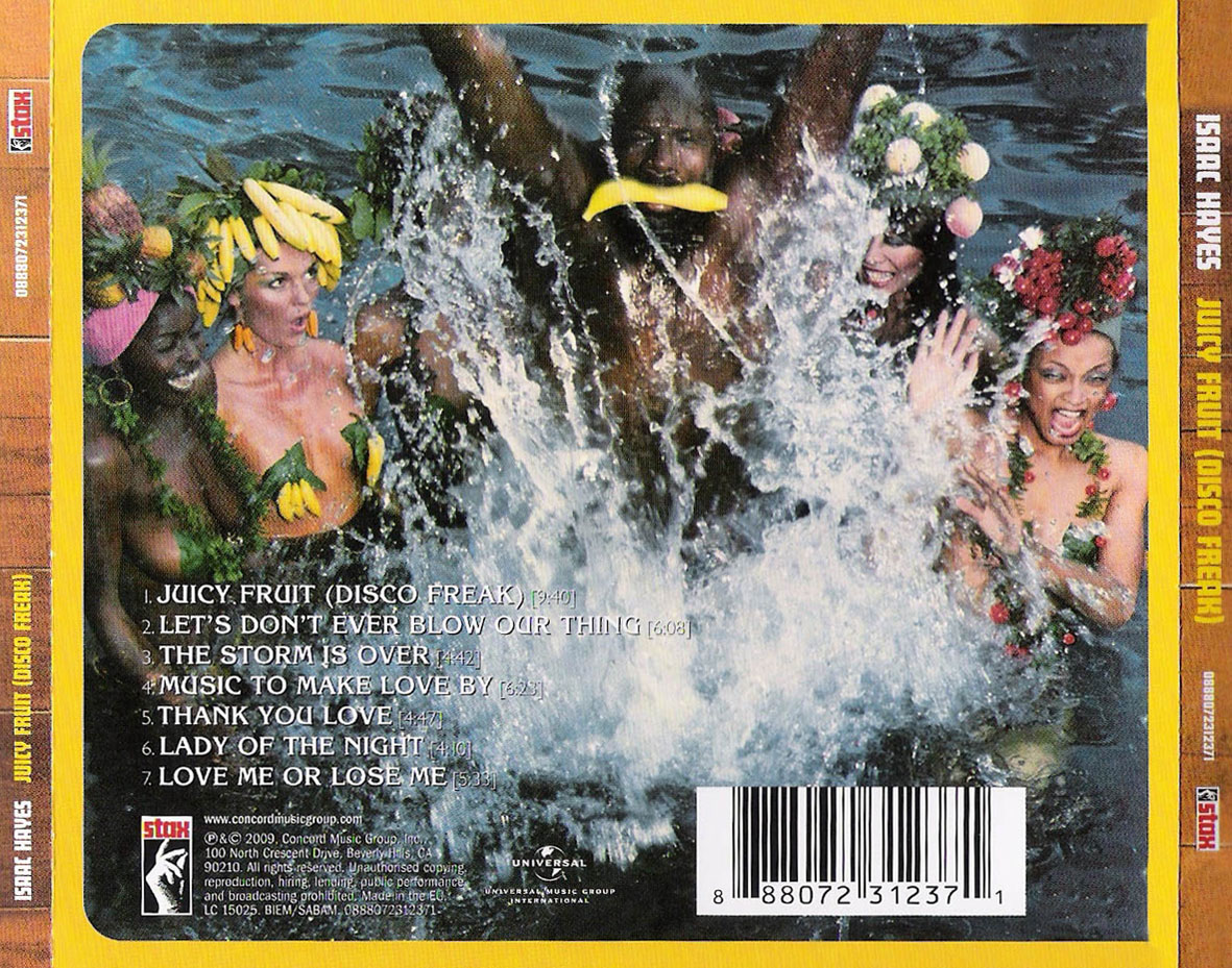 Cartula Trasera de Isaac Hayes - Juicy Fruit (Disco Freak)