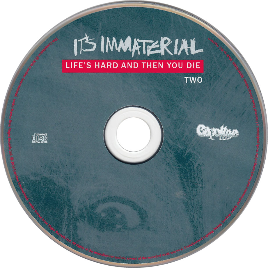 Cartula Cd2 de It's Immaterial - Life's Hard And Then You Die (Deluxe Edition)