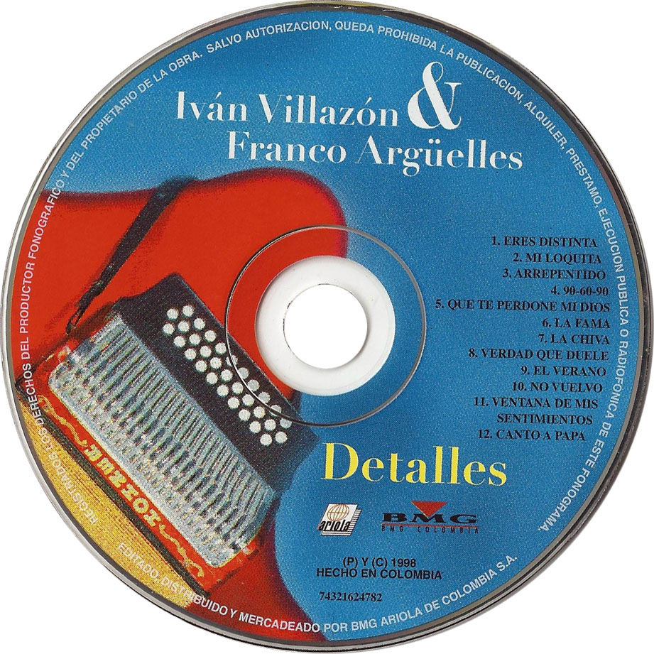 Cartula Cd de Ivan Villazon & Franco Arguelles - Detalles