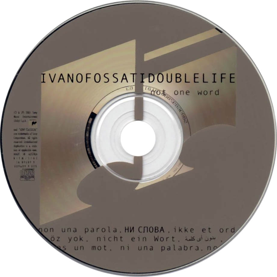 Cartula Cd de Ivano Fossati - Double Life: Not One Word