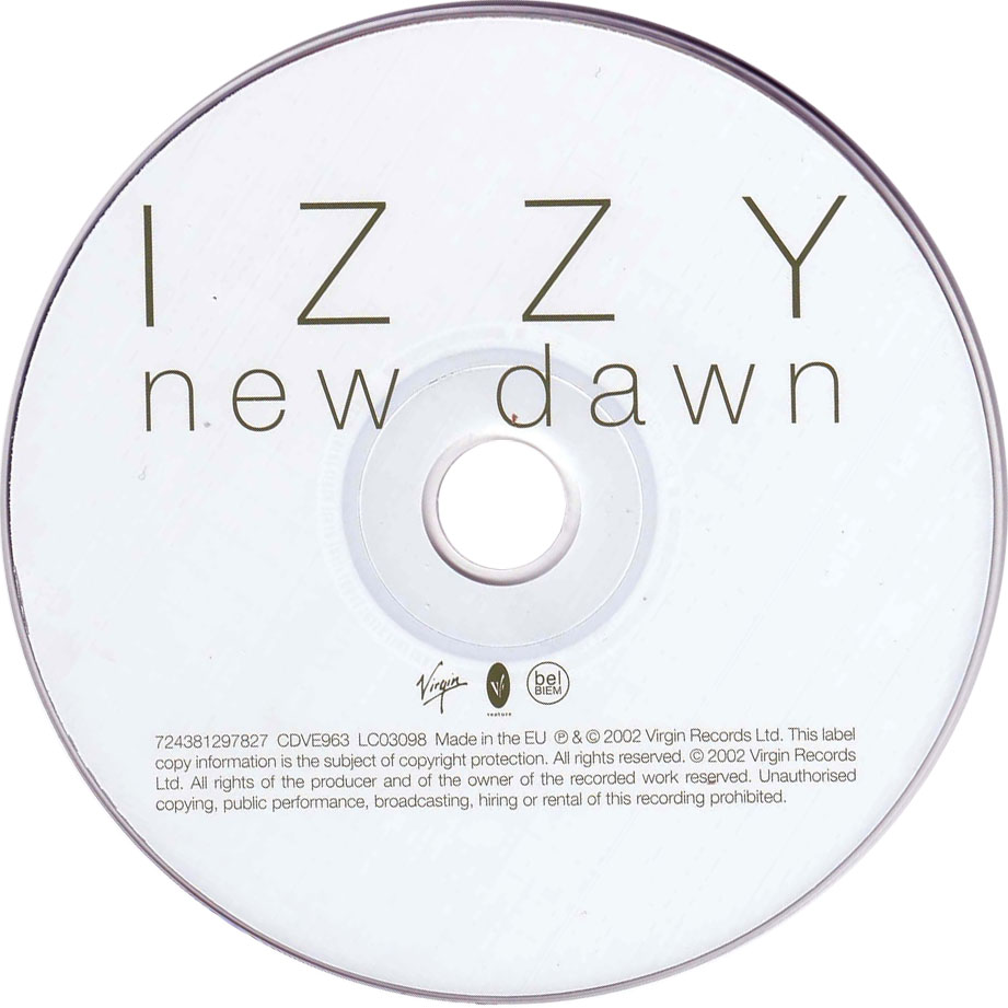 Cartula Cd de Izzy - The New Dawn