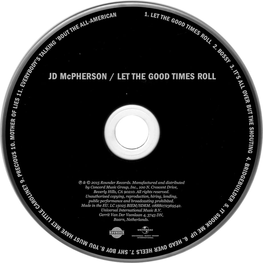 Cartula Cd de Jd Mcpherson - Let The Good Times Roll