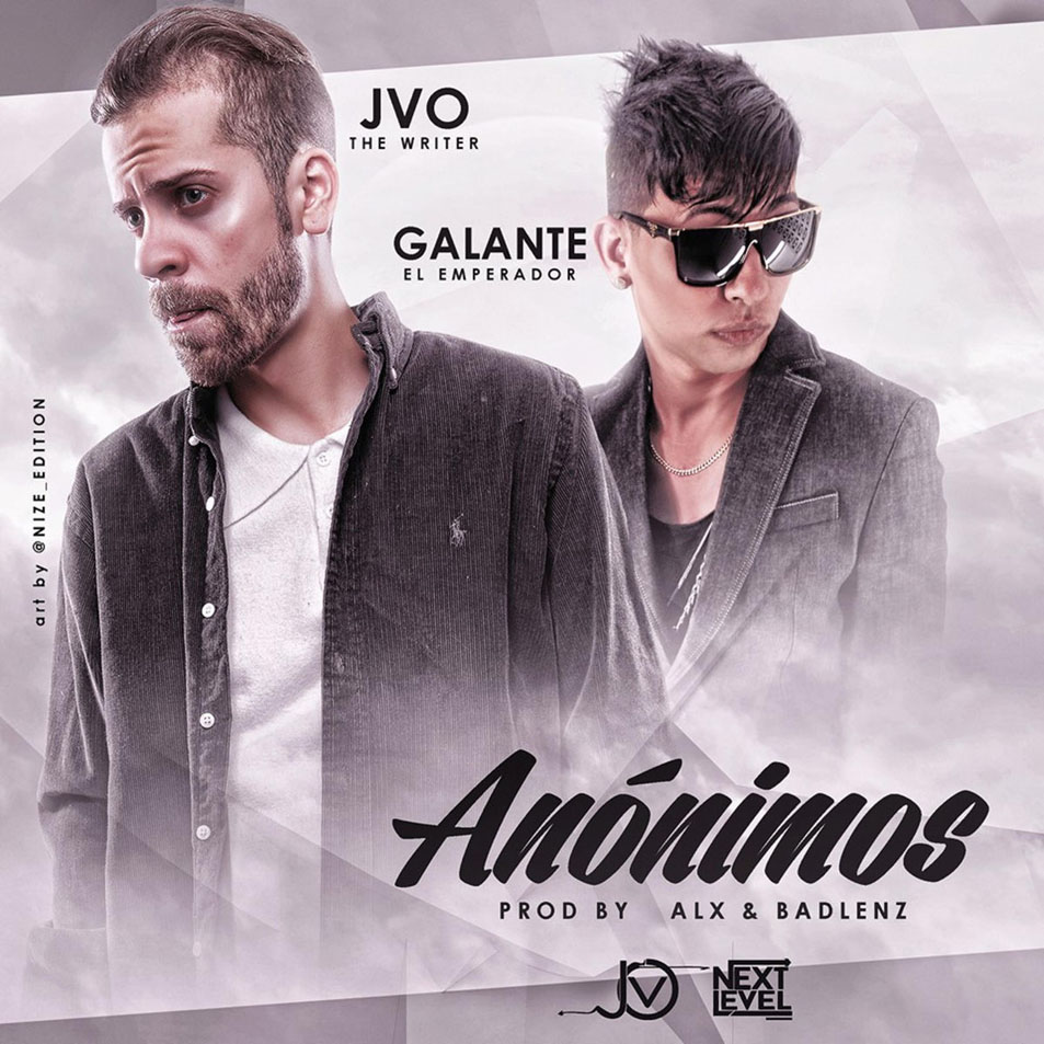 Cartula Frontal de Jvo The Writer - Anonimos (Featuring Galante El Emperador) (Cd Single)