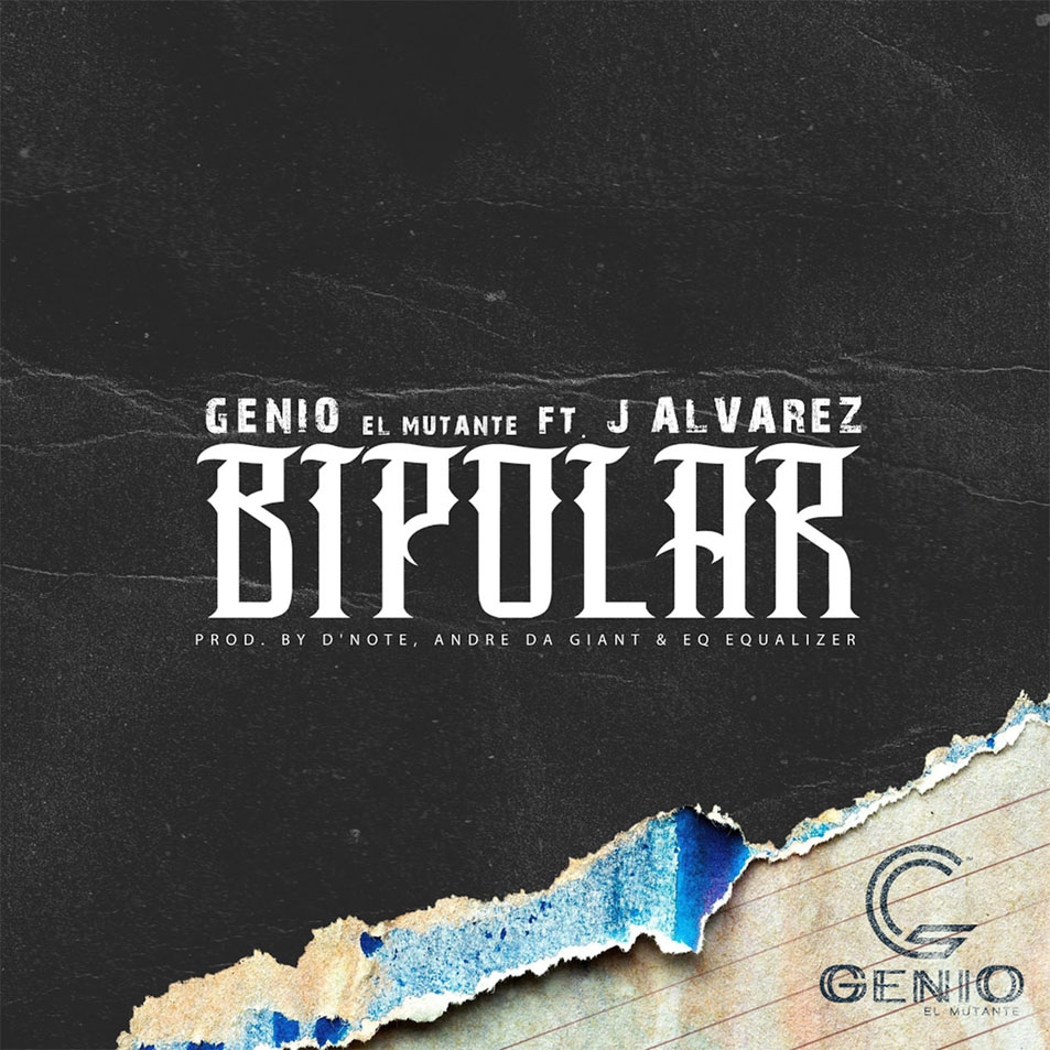 Cartula Frontal de J Alvarez & Genio El Mutante - Bipolar (Cd Single)