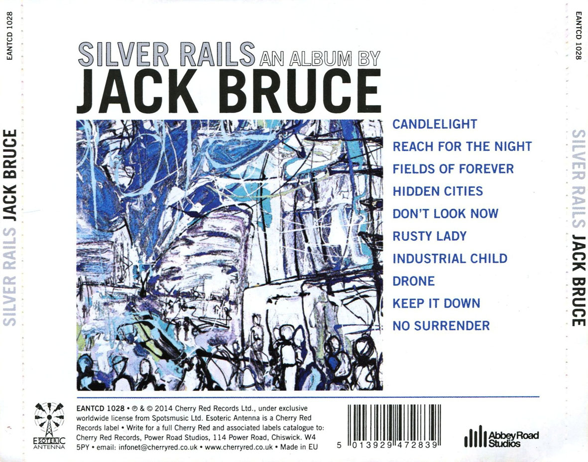 Cartula Trasera de Jack Bruce - Silver Rails