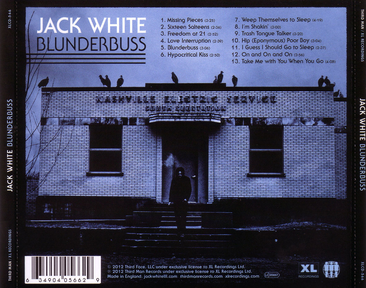 Cartula Trasera de Jack White - Blunderbuss