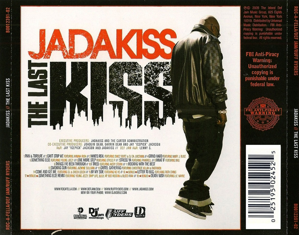 Cartula Trasera de Jadakiss - The Last Kiss