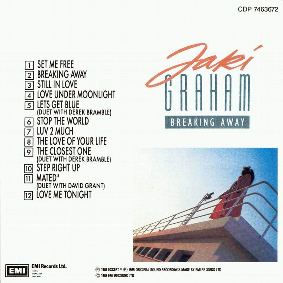 Cartula Interior Frontal de Jaki Graham - Breaking Away
