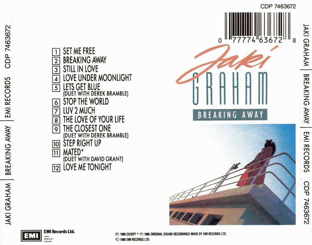 Cartula Trasera de Jaki Graham - Breaking Away