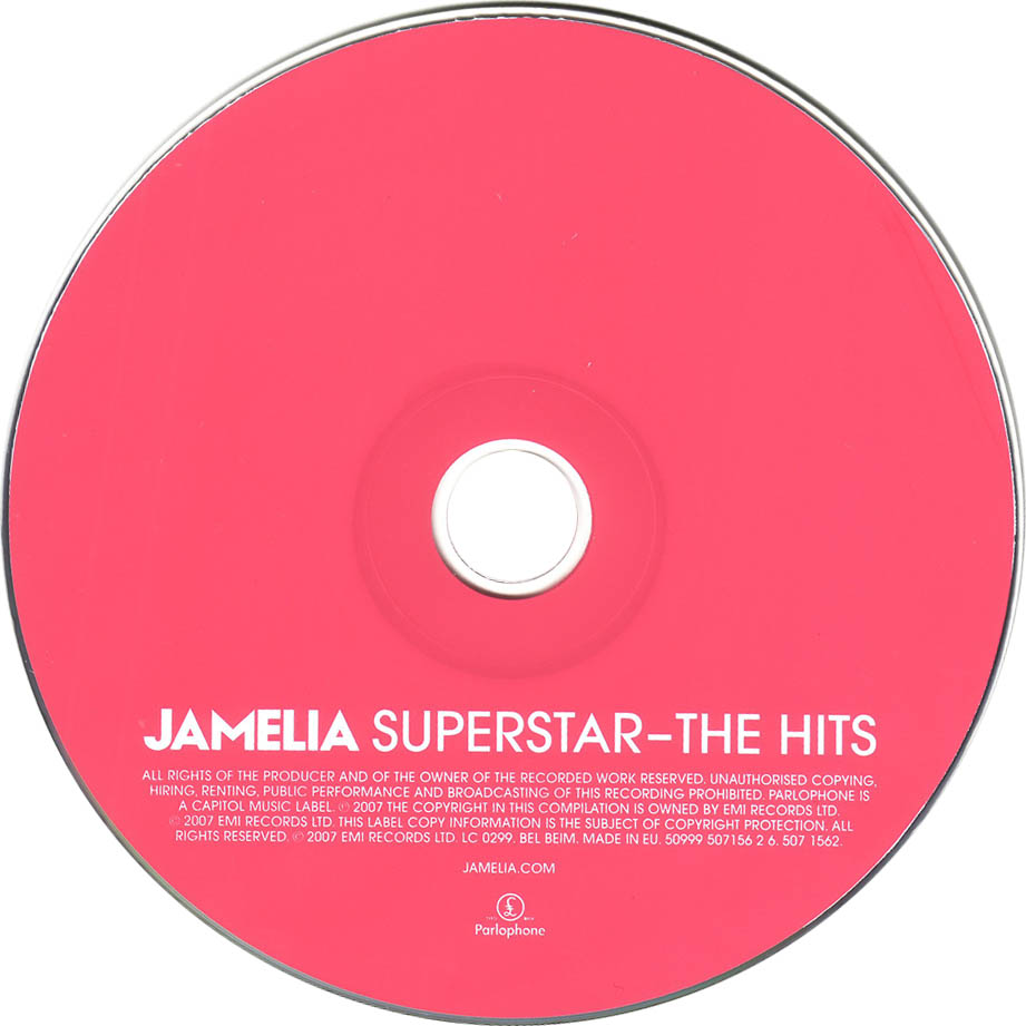 Cartula Cd de Jamelia - Superstar - The Hits