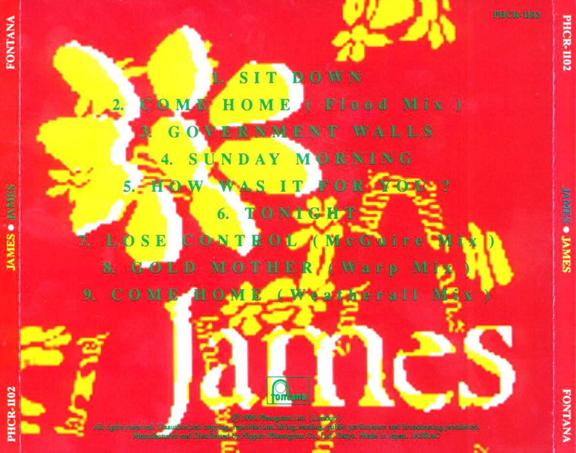 Cartula Trasera de James - James