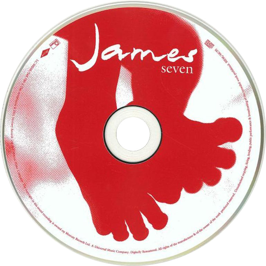 Cartula Cd de James - Seven (2001)