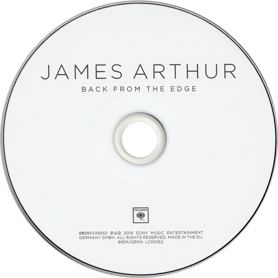 Cartula Cd de James Arthur - Back From The Edge (Deluxe Edition)